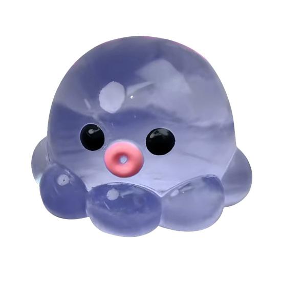 

1/5 шт. Іграшка-восьминіг для зняття стресу, повільно піднімається, з бульбашками, восьминіг, що стискається, м який прозорий восьминіг з ТПР, сенсорна іграшка-фітжет 1pc