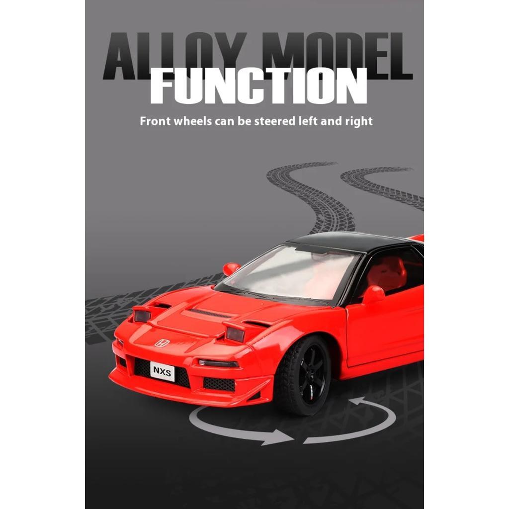 1/32 Alloy Die-cast Honda NXS Sports Car Model with Display Base, Rich Details, Exquisite Workmanship, Suitable for Boys' Birthday Gift