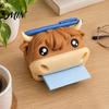 Teacher Appreciation Gifts 3D Printed Highland Cow Sticky Note Holder, Cute Desktop Box Creative Ornaments for Office and Classroom Supplies, Cartoon
