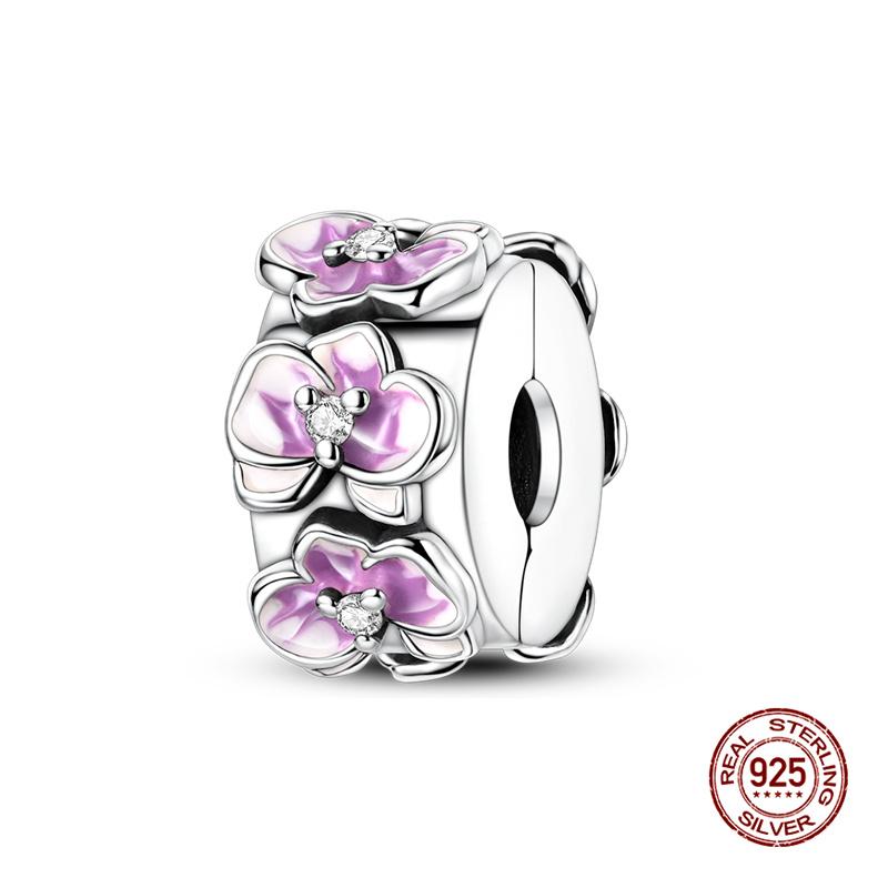 New In Original Charms Copper Cute Panda Holding Heart-Shaped Charms Beads Fit 3Mm Original Bracelet Women Diy Jewelry Gifts