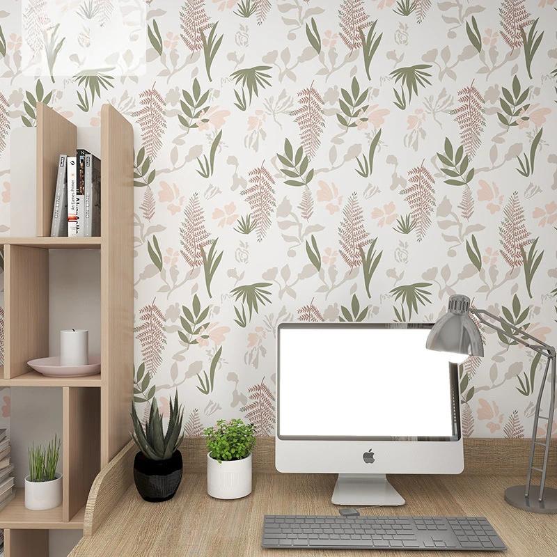 

Утолщенные цветочные обои из ПВХ для украшения стен, водонепроницаемые самоклеящиеся обои для украшения спальни и гостиной 10mx45cm