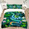 3pcs Snake Print Duvet Cover Set -Includes 1 Duvet Cover and 2 Pillowcases, No Quilt Core, All-Season Home Decor  Yy251111097