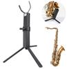 Saxophone Stand Portable Folding Sax Display Holder Metal Legs Rack Tripod Storage