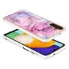 For Samsung Galaxy A56 5G TPU Case Marble Pattern 2.0mm Electroplating Phone Back Cover