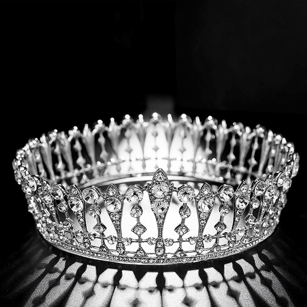 Women's Simple Tiara Accessory Self-Wedding Hair Queen Crown