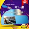 10" HD Dash Cam with Night Vision & Reversing Camera - New Streaming Media Rearview Mirror Recorder.