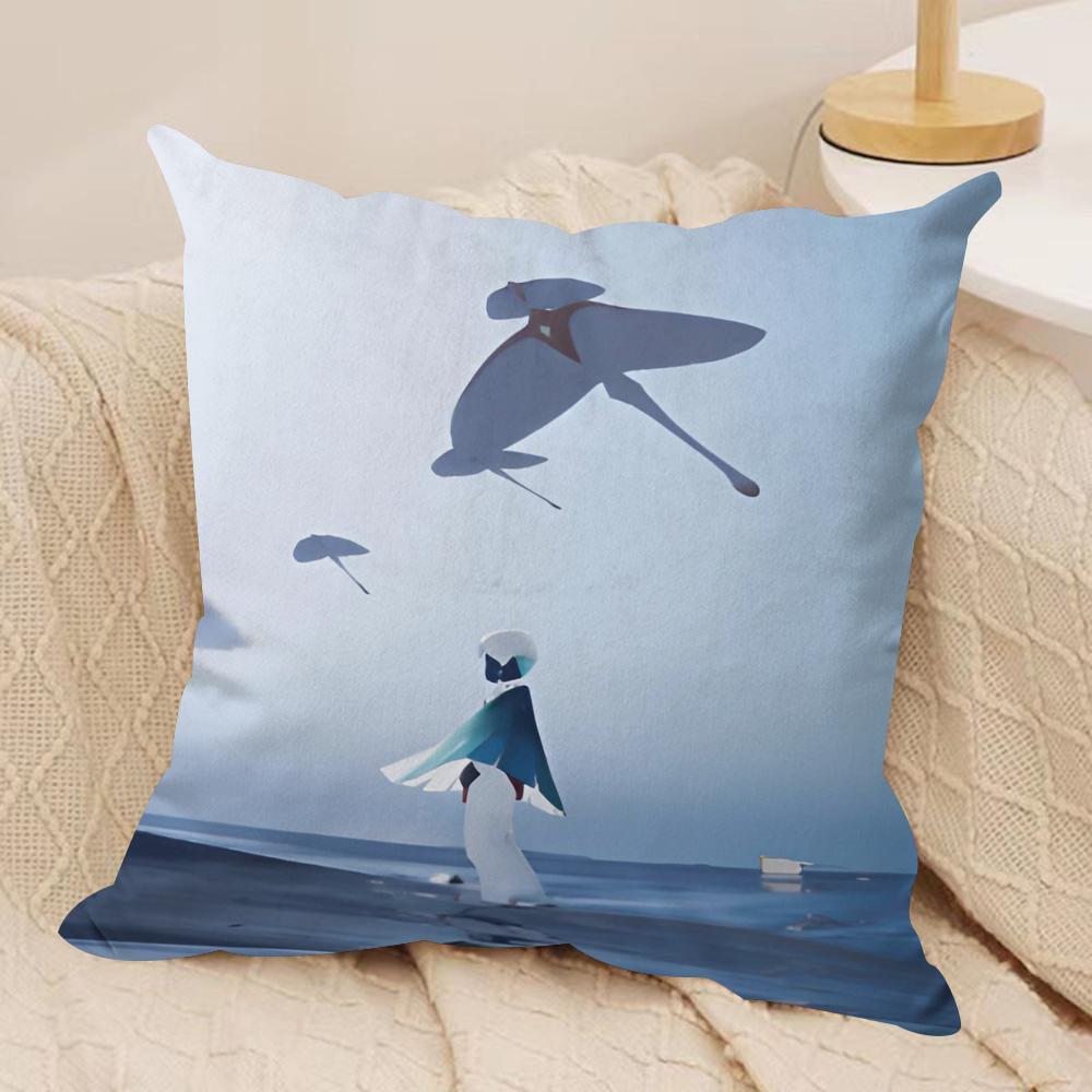 Games Sky ChilDRen of the Light Cushion Cover Pillowcase Ultra Soft Skin Friendly Fabric Cloud Like Comfort Concealed Zipper