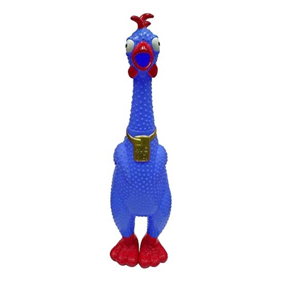 Squeeze Me Giant Rubber Chicken Toy 27-Inch Glow In The Dark Stress Relief Chicken Toy Tie-Dyed Squeaky Prank Gag Gift for Parties