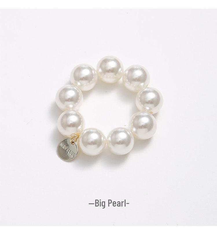 

Корейская универсальная резинка для волос со сладким жемчугом и браслет из бусин - Двусторонний матовый аксессуар для волос