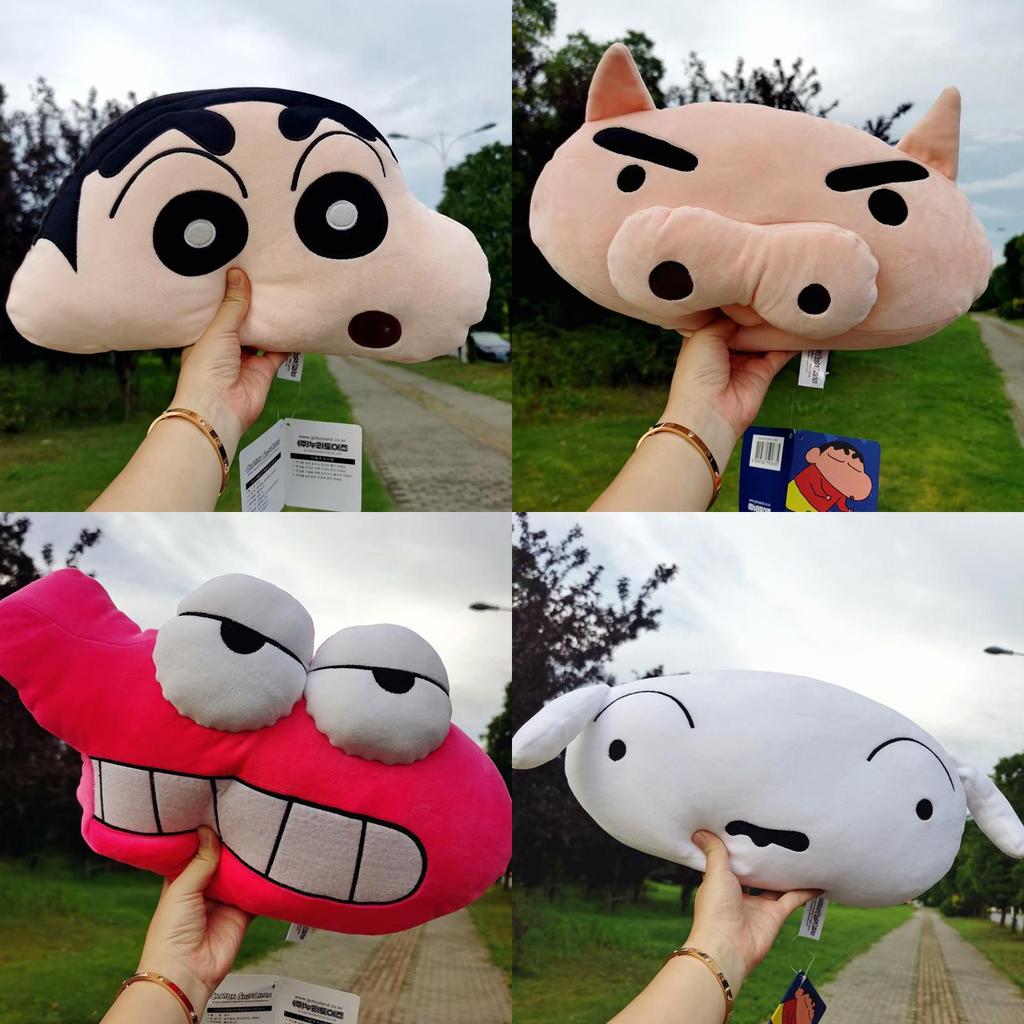 Crayon Shinchan Plush Car Headrest Pillow With Pp Cotton For Vehicle Seat Decor Special Characters Included