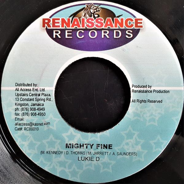 

7inch Record LUKIE D / BRIAN & TONY GOLD - Mighty Fine / Have Fun Today RC00010 Renaissance Rec 2003 Jamaica Reggae, Ska & Dub Used