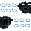 12PCS Intake Manifold Gaskets, Intake Manifold Gaskets Lower & Upper Gasket Plenum Set Compatible with Chrysler Dodge Avenger Charger Ram Jeep,