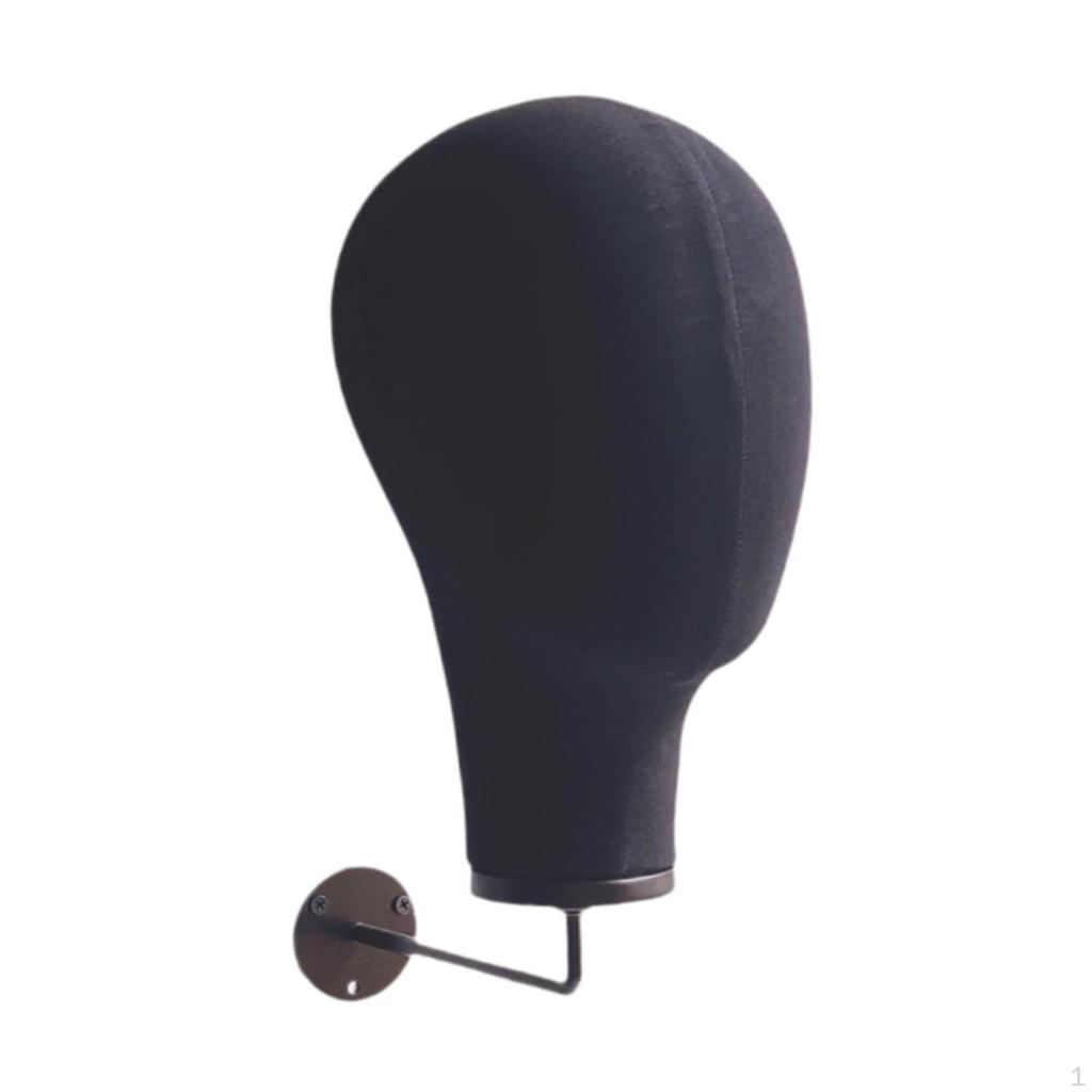 Manikin Head Hat Display Hair Accessories Glasses Linen with Hook Wig