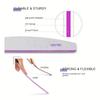 2 Pack Nail File and Buffer, Professional Manicure Shiner Block, Double-Sided Shaping Tool for Natural Nails