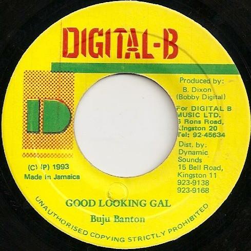 

7inch Record BUJU BANTON - Good Looking Gal NONE Digital-B 1993 Jamaica Reggae, Ska & Dub Used