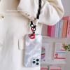 Neues universelles geflochtenes Handy-Lanyard-Riemen 3D-Cartoon-Hängekette Ringkordel mit Aufnäher Armband Handy Abnehmbar