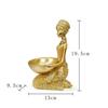 Creative African Women's Statues Storage Ornaments, Resin Crafts, Home Office, Wine Cabinet, Study, Living Room Decorations, 1Pc