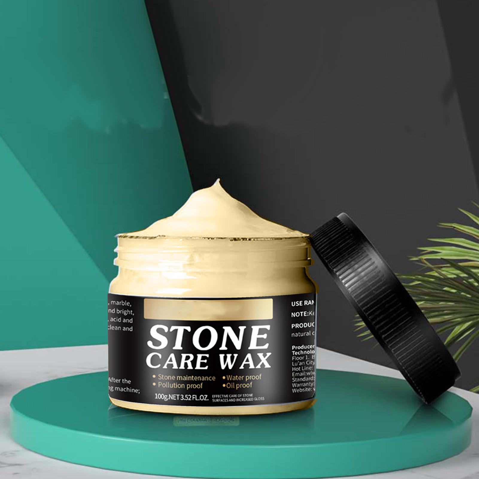 

100 г Паста-воск для полировки мрамора, Восстановитель блеска для камня, для кварцевой плитки, пола, ухода за бытовой мебелью и кухней 100g