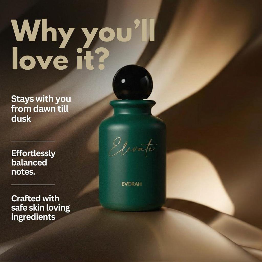 Evorah ELEVATE Fragrance for men (25 ml) - mens perfumes long lasting for Evening & Special Occasions | musk perfume men
