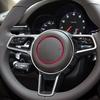 For Porsche Panamera Macan Cayenne 718 911 Steering Wheel Logo Trim Ring Personality Sticker Interior Modification