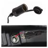 LogiLink Car Cigarette Lighter Socket Extension Cord 12V 60W 2m Black