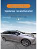 2025 Toyota Sienna Enhanced Rain & Sun Visor - Imported Material, Ultra Clear, Widened, Thickened.