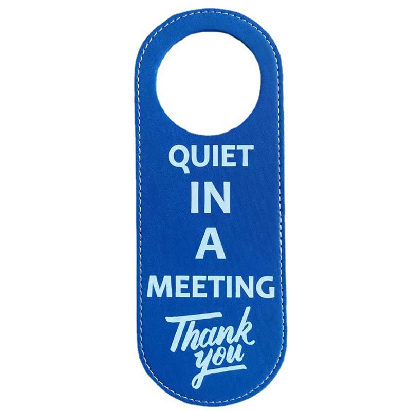 Door Sign Hanger Tags Pu Leather Cleaning Label Do Not Disturb Signs Double-Sided Unique Pattern Convenient Useful Hanging Tag