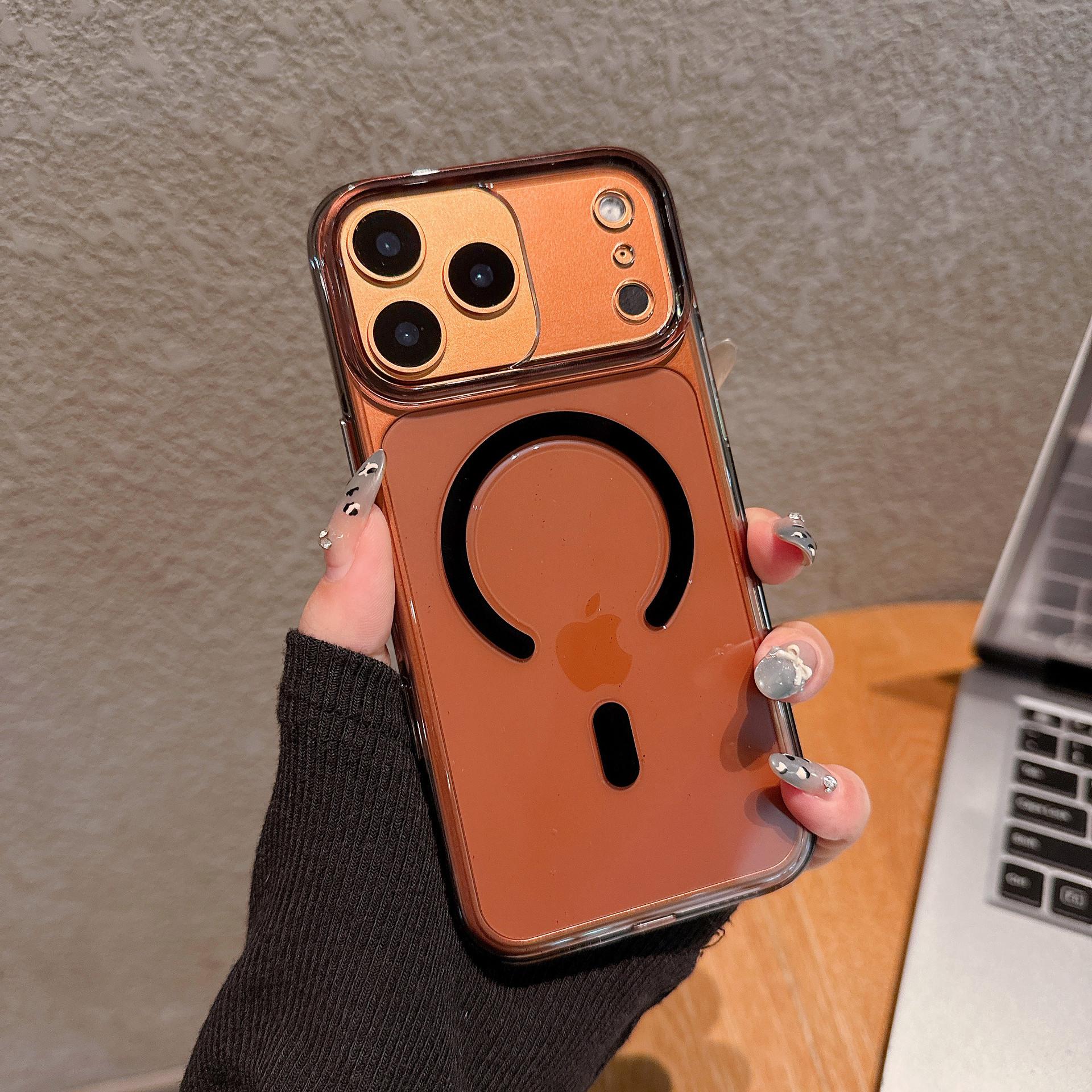 

For IPhone 17 Promax Crystal Shield High Transparency Phone Case N52 Magnetic for Apple 16 Camera Button Integrated Case For iPhone15Promax