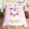 Alpaca Printed Down Quilt Cover Three-Piece Quilt Cover Digital Printing Bedding Home Textile