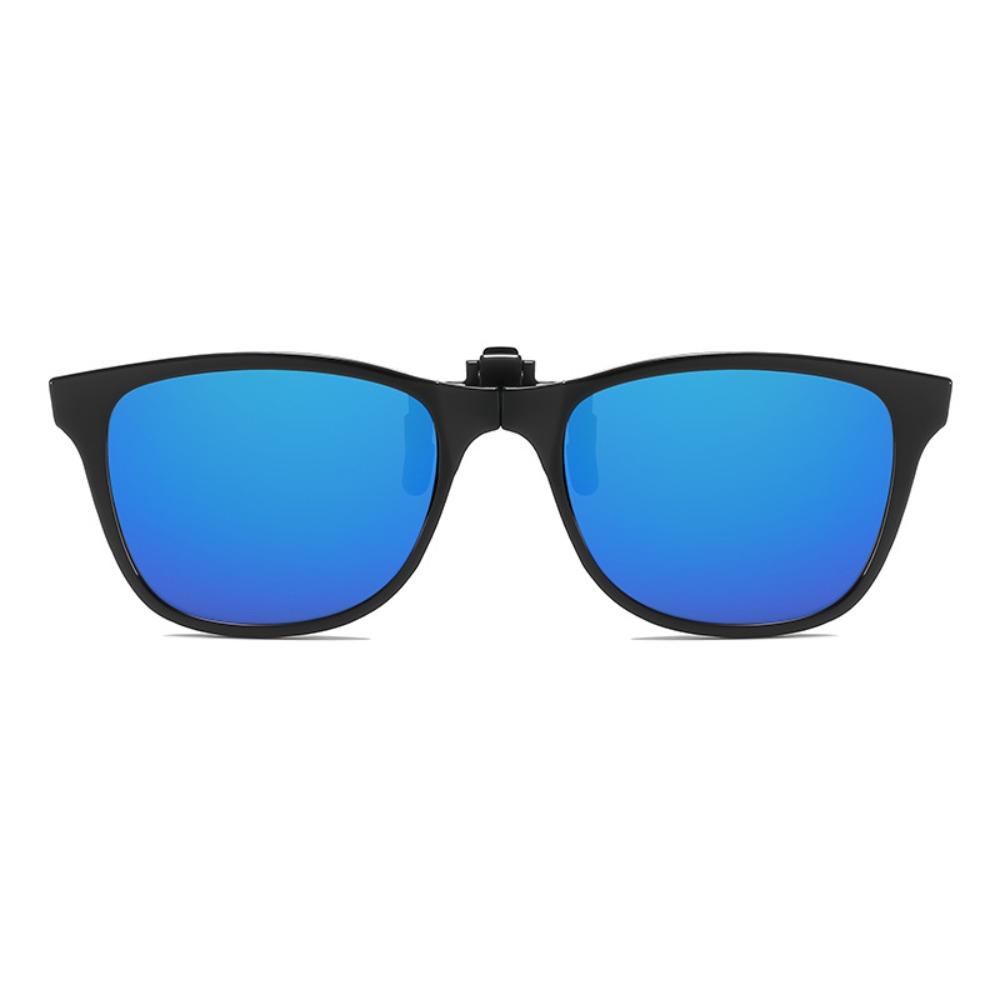 

Vintage Square Clip On Sunglasses foldable Flip Up Anti Blue Light Glasses Anti Glare Ultra Light Competitive Games Goggles