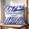 PPatek Watch brand PPhilippeS Cushion Cover Natural Linen Organic Fabric DoubleSided Printing Couch Pillow Covers Home Decor