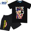 My Hero Academia anime costume kids T-shirt set pure cotton short-sleeved shorts 2-piece set for boys and girls