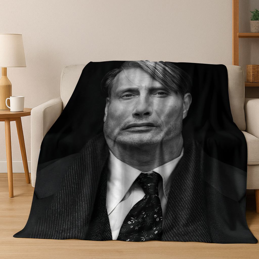 26 stiliaus Mads Mikkelsen Seksualus vyras Meno flanelės pledas, Jaukus minkštas pledas namams, miegamajam, lovai, sofai, iškylai, dangalas, dovana vaikams