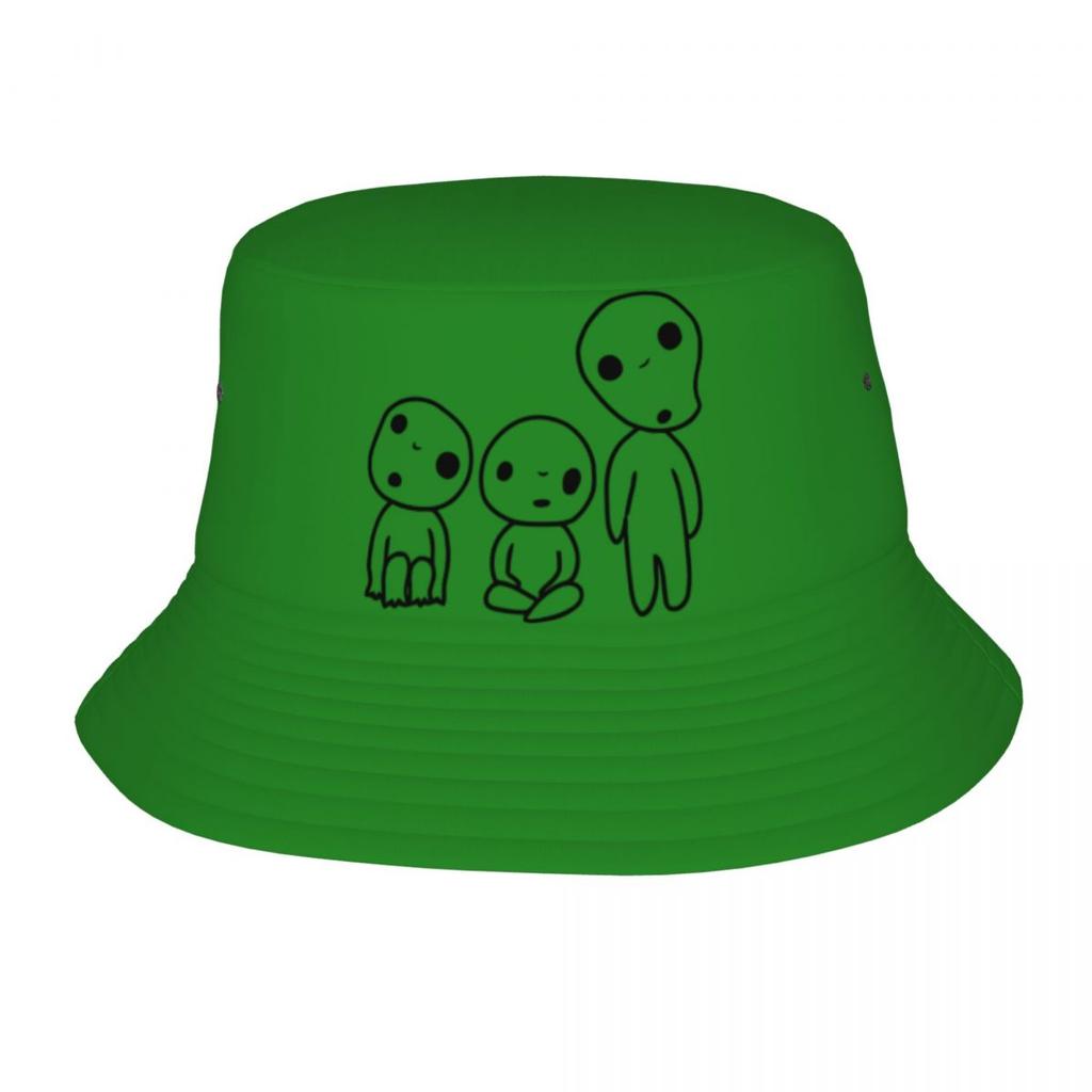 Spirit Of The Forest Kodama Unisex Bucket Hat Personalisieren Sie Sommerreisen Strand Princess Mononoke Studio Hüte