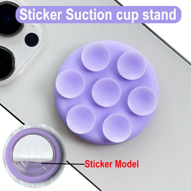 Grippopso Silicone Suction Cup Wall Stand Cellphone Holder Mount Tok Socket Suction Mobile Phone Case Holder Phone Accessorie