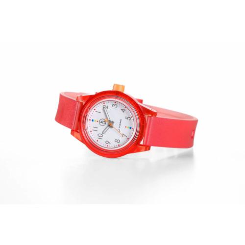 Citizen Q&Q Smile Solar Watch, Solar-Powered, Analog, Matching Style, 10 ATM Water Resistant, 32mm Diameter, RP29-011, Red