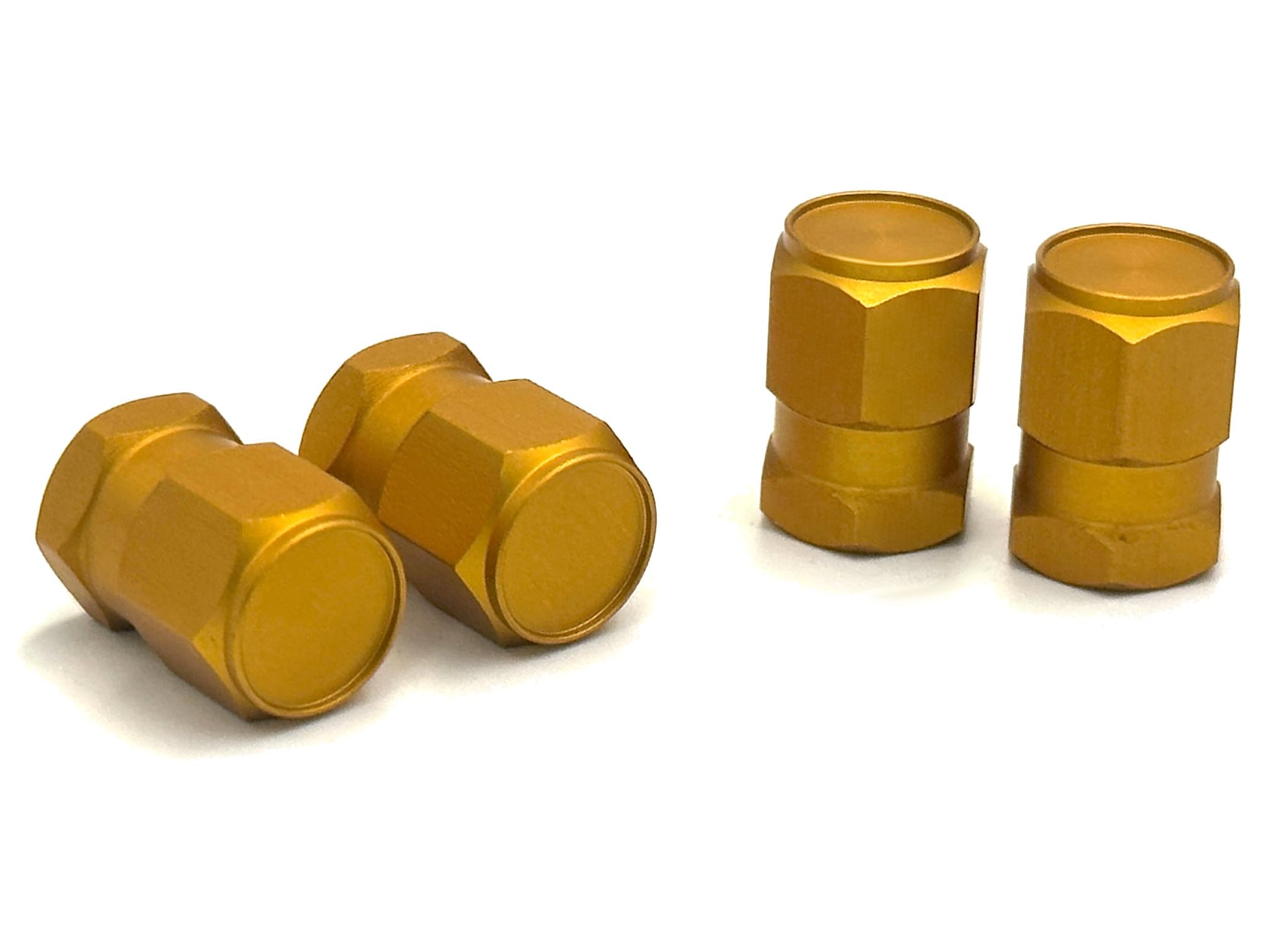 [COTRAX] Aluminum Air Valve Cap, Set of 4, Compatible with золотой