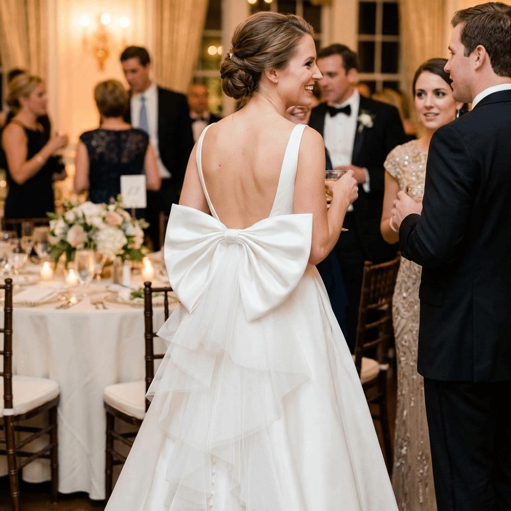 Flauschige Große Schleife Taillendekoration Einlagiges Kleid Taillenverzierung Brautkleid Zubehör Frau