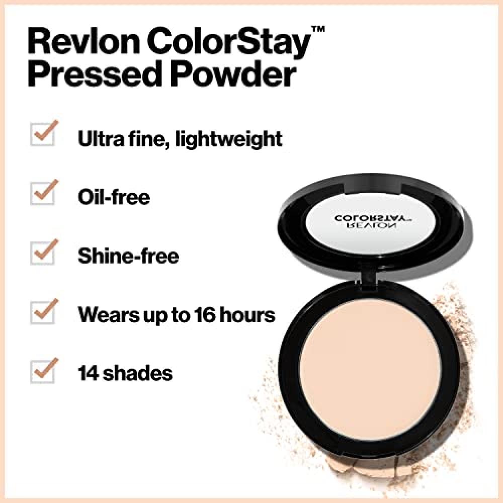 Revlon Face Powder  Colorstay 16 Hour Face Makeup  Longwear Medium  Full Coverage With Flawless Finish  Shine   Oil Free  820 Light  0.3 Oz