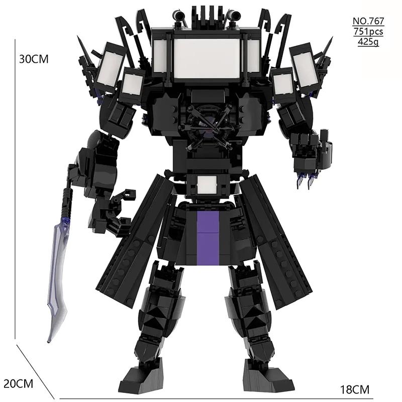 Skibidi Toilet Building Block Toys  Playsets Cameraman Clock Man Speakerman Tv Man Skibidi Toilet Drillman Speaker Man Titan Clockman