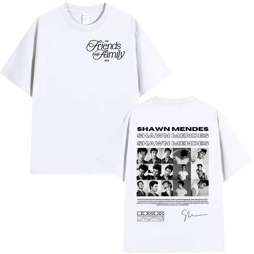 Rapper Shawn Unisexdes Tour  Graphic T Shirts Unisexs High Quality Fashion Retro Tshirt Hip Hop Oversized Cotton Tees Streetwear