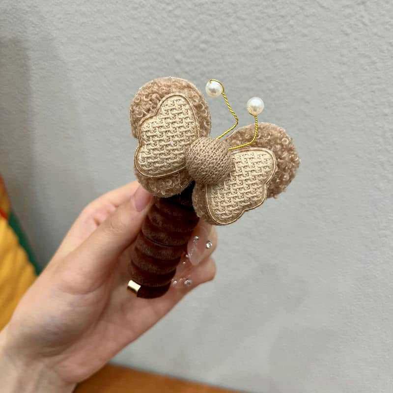 Elastische Telefondraht-Haargummis für Damen und Mädchen, einfarbige Haarbänder, Spiralspule, Gummiband, Pferdeschwanz, Kopfseil, Haar-Accessoires