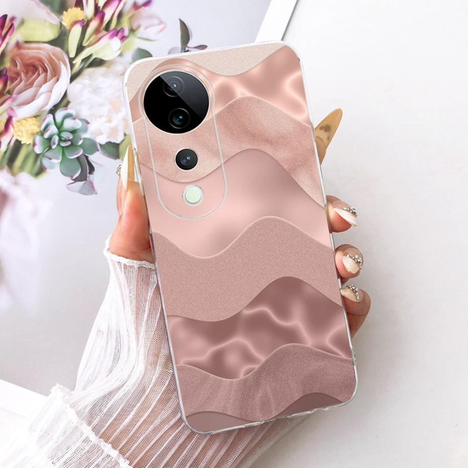 For Vivo V40 V2348 Case V40 Pro V2347 Cover Luxury Dragon Cartoon Soft Silicone Phone Case For Vivo S19 Pro T3 Ultra Funda Coque