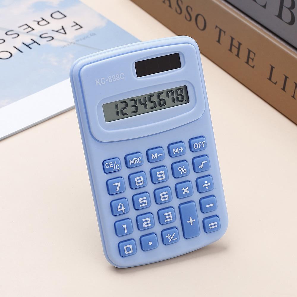 Cute Mini Fresh Solar Calculator With 8 Digit Display LCD Screen For Office and Student Use