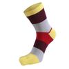 Men's Cotton High-Waist Five-Toe Split Mid-Calf Socks for All Seasons