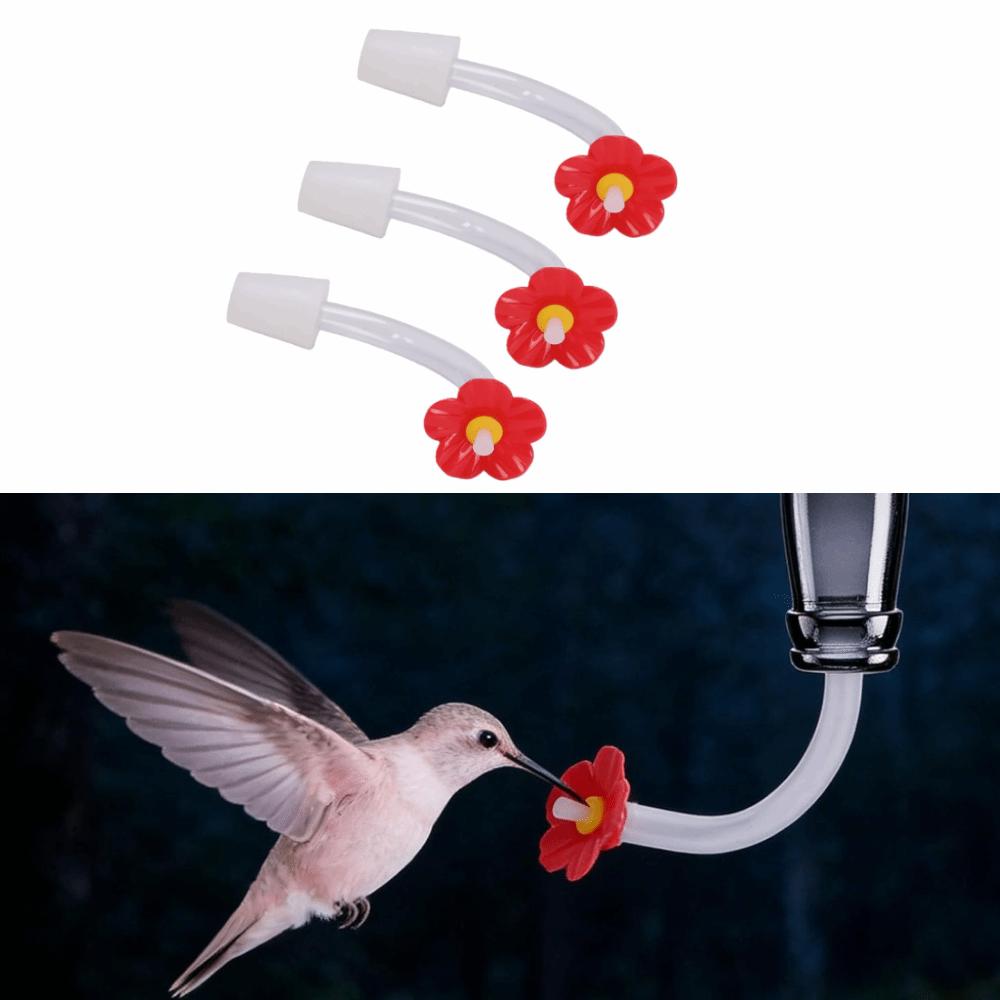 3PCS Rubber Stopper Floral Feeder Tubes ABS DIY Bird Feeder Tubes DIY Custom Feeders