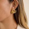 Yori Exclusive Design Peace Dove and Swallow Earrings Temperament Versatile Wear Fashion Jewelry 18K Golden PVD Plated New