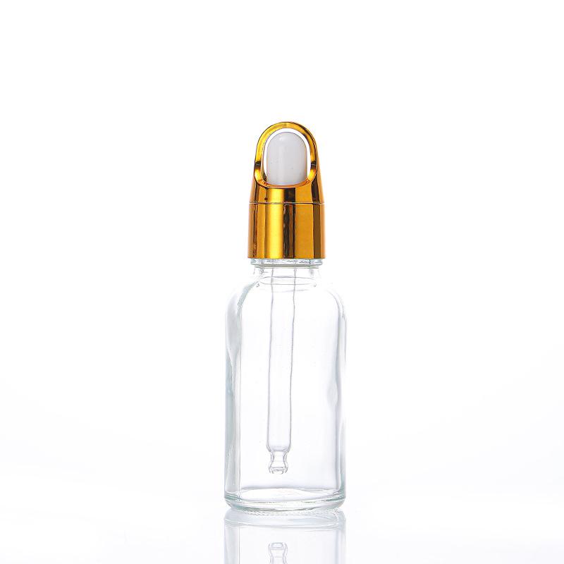 10ml Clear Glass Essential Oil Bottle with Dropper and 30ml Serum Decanting Bottle, Empty for Cosmetic Samples