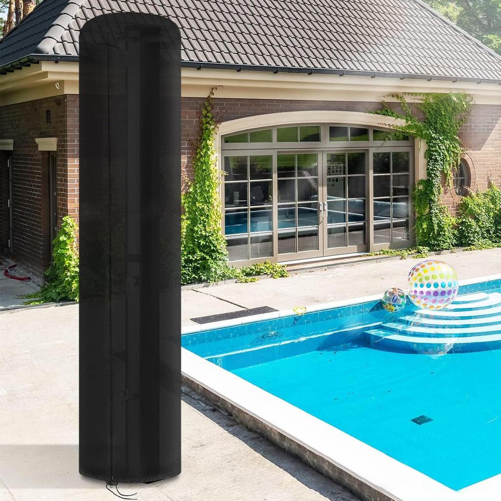 Venkovní solární sprcha Ochranný kryt 26,3x86,6 palce Vodotěsný chránič 420D Oxford Tkanina Vodotěsný kryt proti prachu Pro