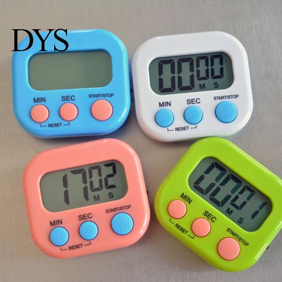 Wall Mounted Kitchen Timer Magnetic LCD Digital Countdown Stopwatch Portable with Battery Operated Stand Cooking Baking Sports Alarm Clock Reminder